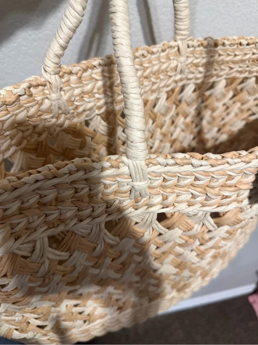 Shade & Shore Natural Woven Straw Tote Bag